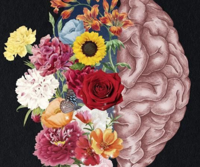 mental health psychology. brain represent half of emotions